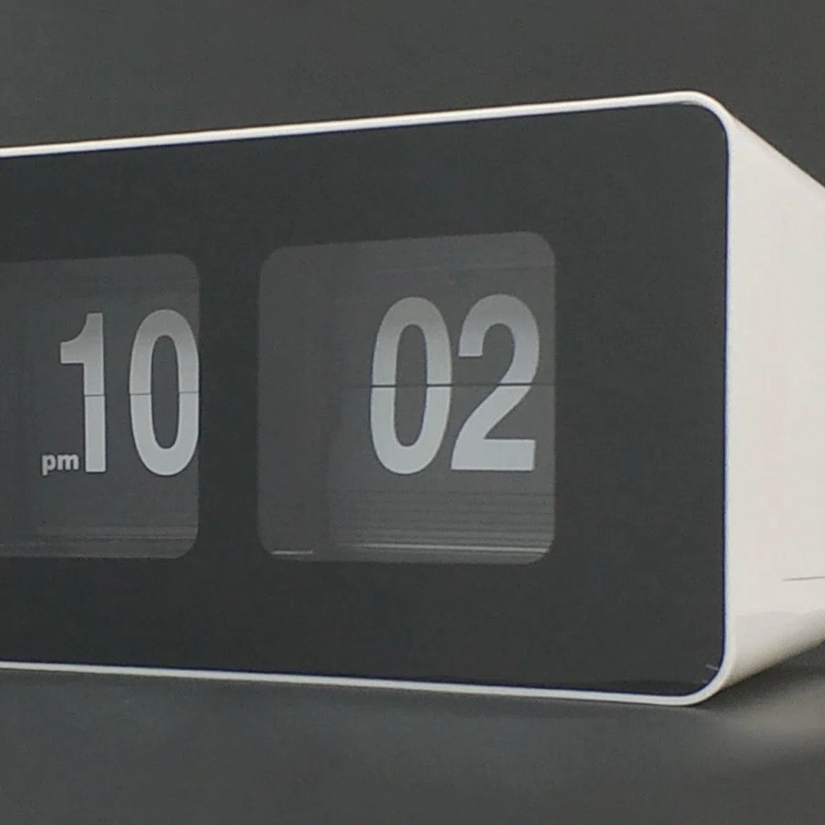 Reloj de Escritorio con Tapa Automática, Digital, Funciona con s, para Archivos de Mesa, Relojes de Página, Sin, Barrido Silencioso para Do, Blanco, Individual