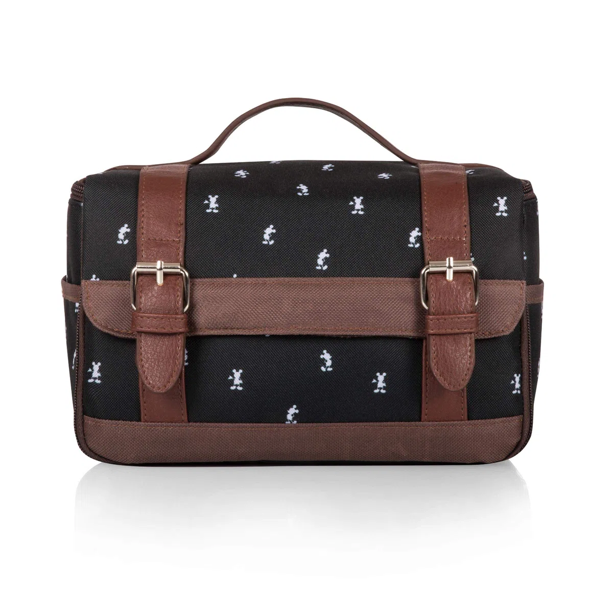 PICNIC TIME Disney Mickey Mouse - Lonchera aislada con juego de utensilios, bolsa térmica para el almuerzo (patrón de Mickey Mouse)