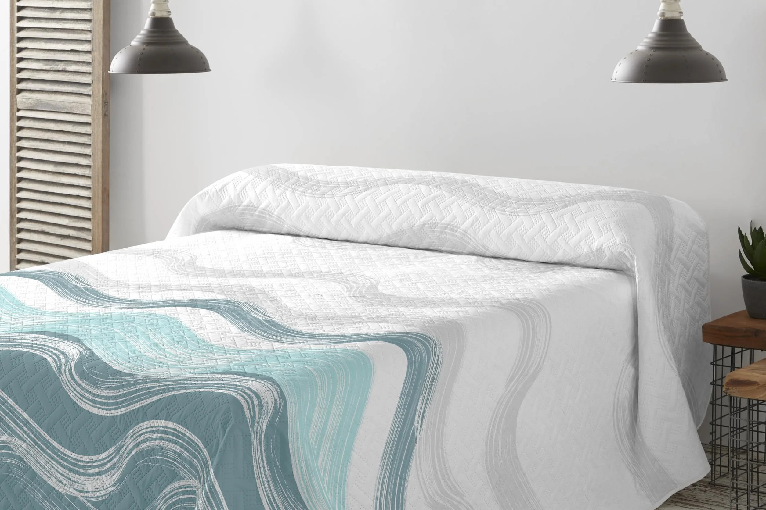 Degrees Home Paraiso – Colcha Boutí Fina para Todas Las Estaciones – Cubre Cama Multiusos Diseño Estampado Suave, Lavable y Ligero 100% Microfibra (180x260) – Ideal para Camas 90/105/135/150/180