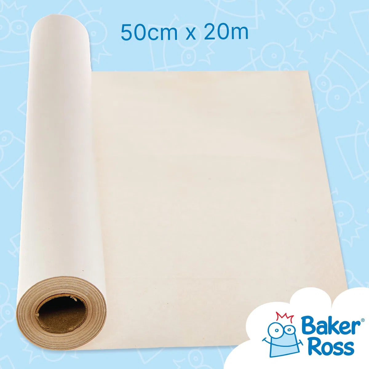 Baker Ross FX844 Rollos de papel de periódico - Caja de 4, Papel para envolver y manualidades