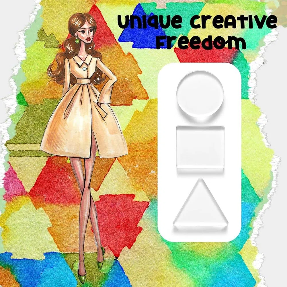 Paquete de 6 Placas de Impresión de Monoimpresión de 3 Pulgadas, Placas de Impresión en Gel Pequeñas para Prensado, Tarjetas, Scrapbooking, Manualidades.