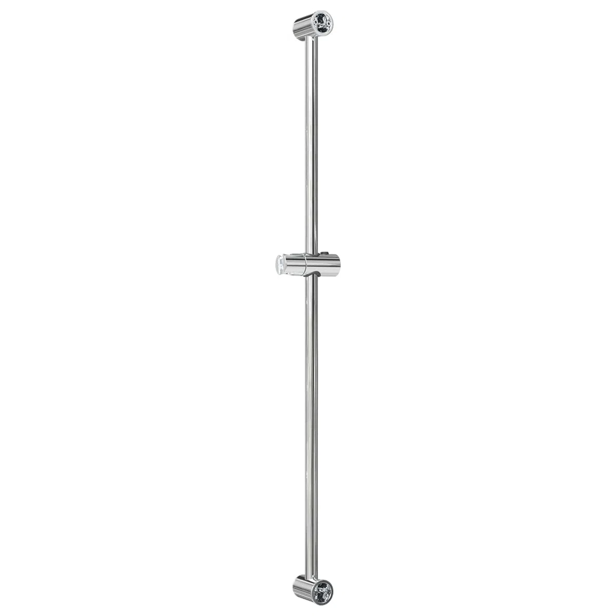 Soporte para alcachofa de ducha de acero inoxidable cromado de 101 cm con rotación de 360 grados y altura ajustable, giratorio para montaje en pared, antideslizante, adecuado para brazo de