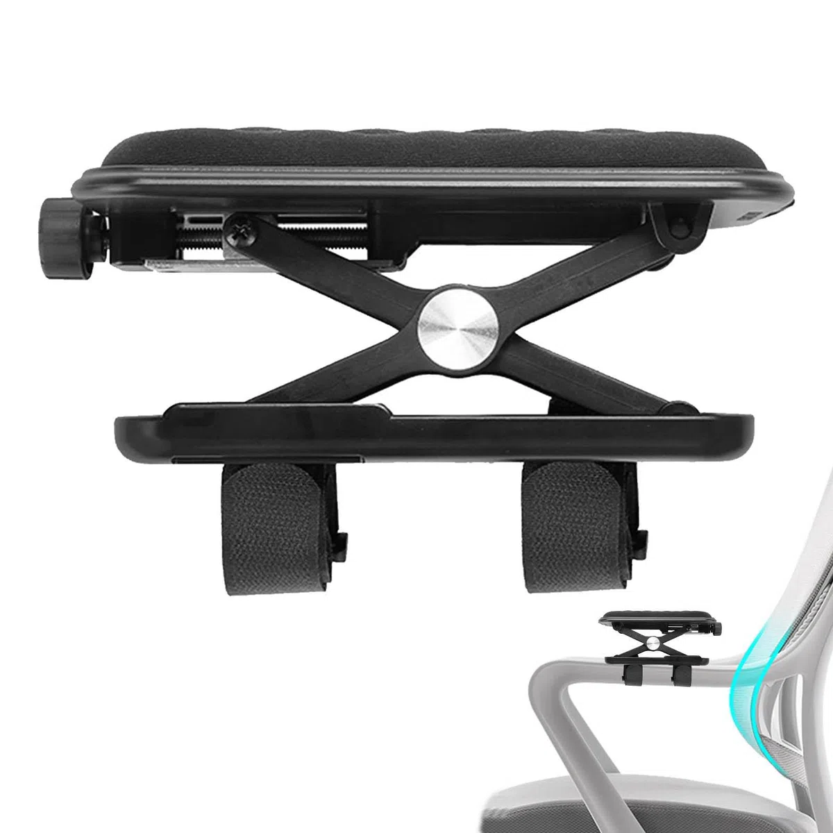Acolchado reposabrazos, acolchados ergonómicos para reposabrazos para sillas de oficina de espuma viscoelástica – Levanta los cómodos cojines ajustables para sillas de escritorio para codos y