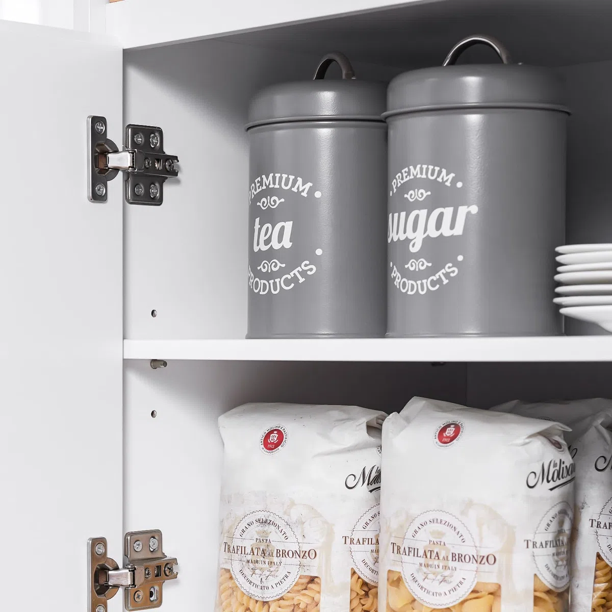 SoBuy Isla de Cocina con Ruedas con Freno y encimera, 72x84x40 cm, Cocina | Carrito Cocina con 2 cajones, 2 puertas, toallero y bandeja, gran almacenaje, carga de 77 kg, MDP/PB, para cocina, FKW123-WN