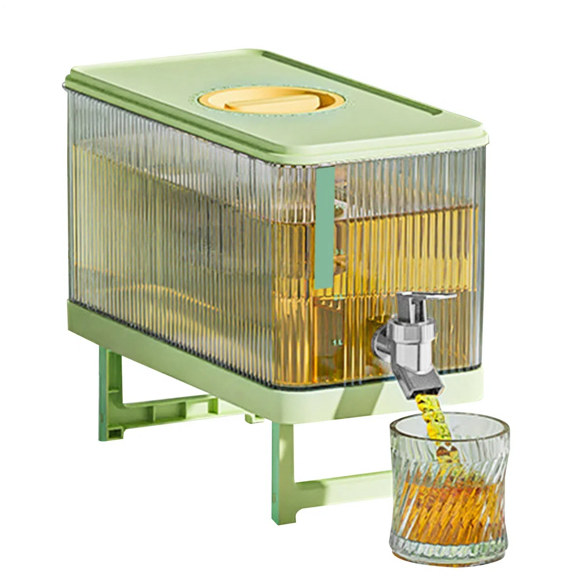 Dispensador de Almacenamiento de Agua, Recipiente de Bebidas Premium, hervidor frío, dispensador Elevado con Grifo y Filtro, Ideal para Jugo, té