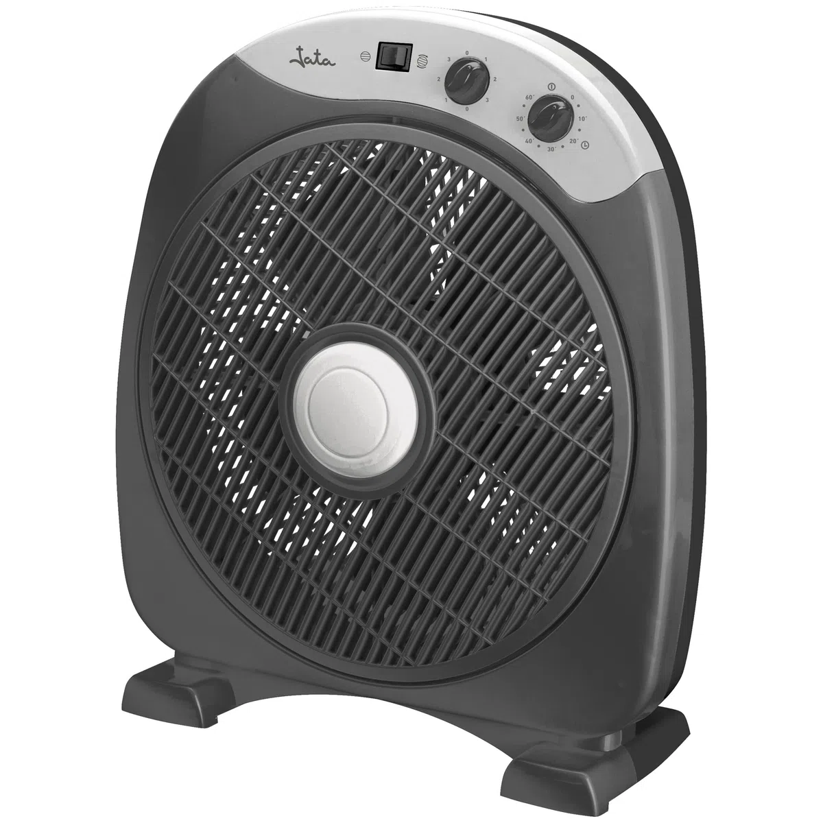 JATA JVVS3015 - Ventilador de Suelo Oscilante 3 Velocidades, Silencioso 60 dB, Temporizador 60 min, 33,5 cm, Bajo Consumo, Desconexión Automática, 1419 m³/h