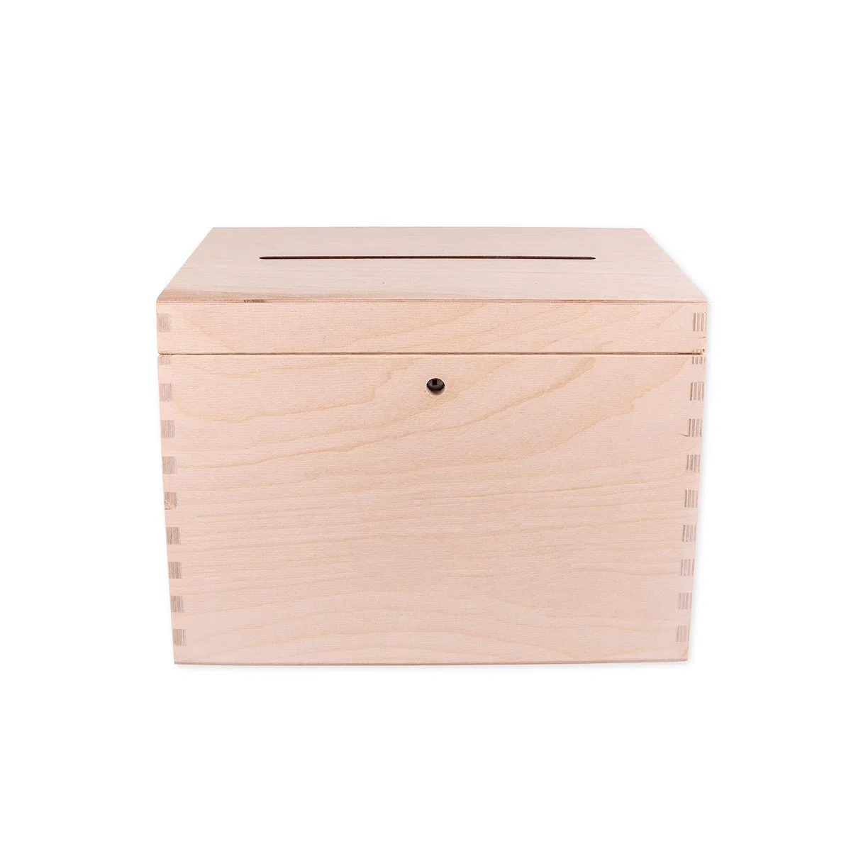 Caja de tarjetas de boda de madera sin terminar, decoración, organización, gran artesanía de madera natural, decoración rústica del hogar, recuerdo, pecho 29 x 25 x 15 cm.