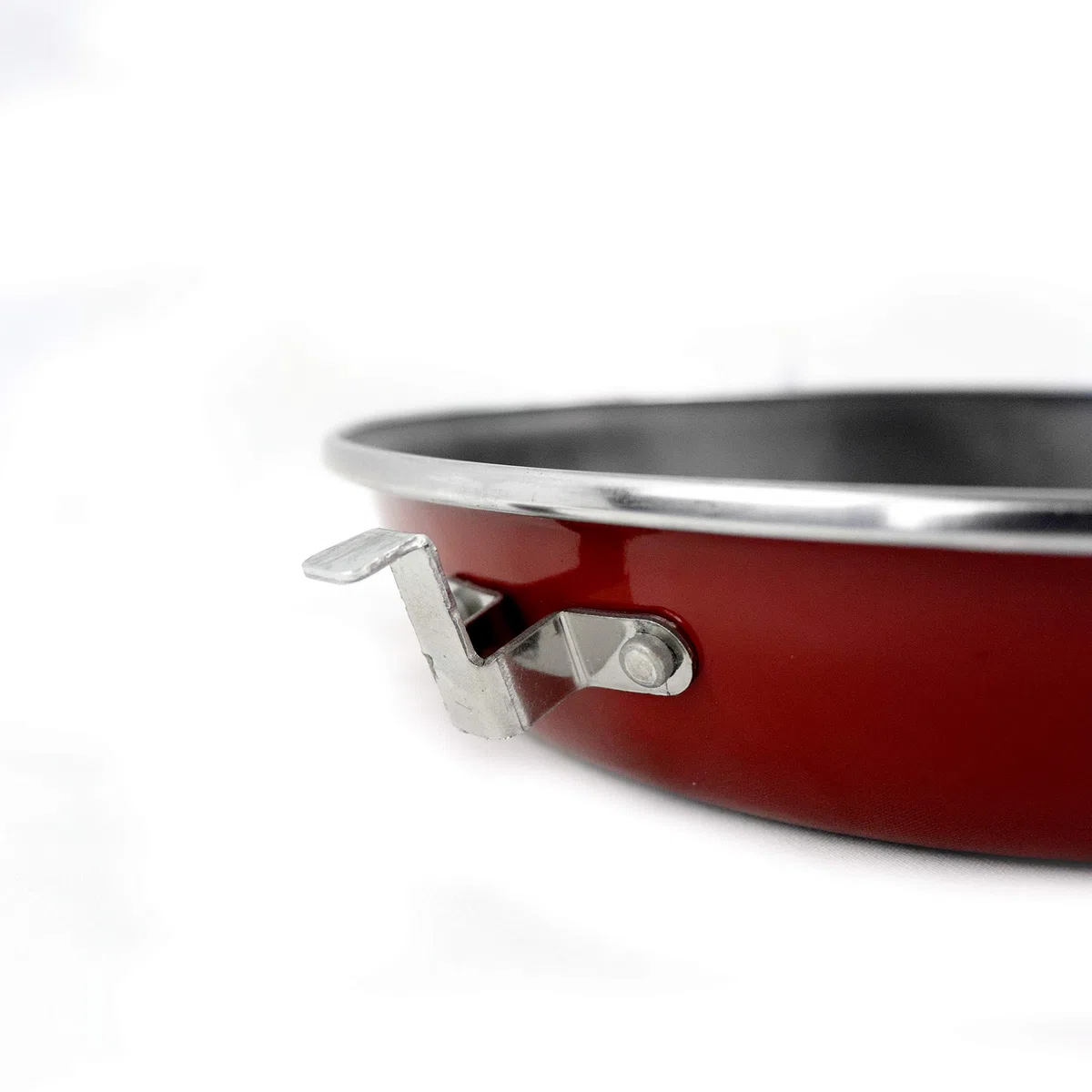 MAGEFESA 1106017 Praga sartén tortilla, Acero esmaltado vitrificado, Inducción y lavavajillas, Rojo, Diámetro 20