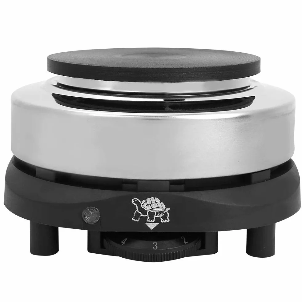Estufa de té eléctrica Ladieshow, estufa de encimera eléctrica portátil para té, café, cocina, placa de calentamiento individual, calentador de 500 W