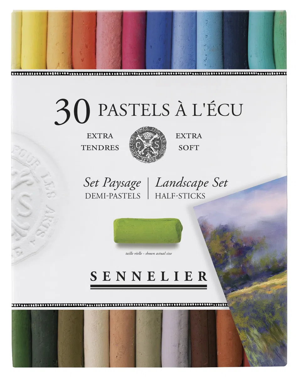 30 Media PASTELES AL ÓLEO – CAJAS DE CARTÓN - Paisaje selection