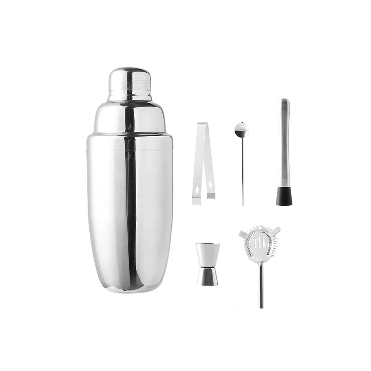 Juego de Coctelera Conjunto de mezclador de bebidas con conjunto de cócteles de cóctel para mezcla de bebidas-Herramientas de barras:palitos de paletas Palras de nadador Pasta de hielo Pinzas de hielo