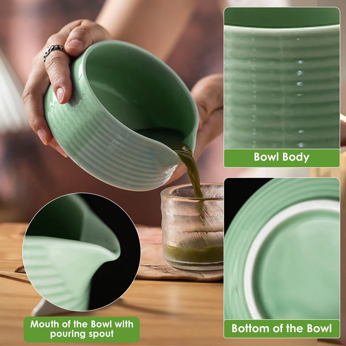 Matcha Kit - Té Matcha Kit de 8 Piezas, Juego de Té Matcha con Cuenco de Matcha, Batidor Matcha, Paño de Cocina,Kit Matcha para la Ceremonia del Té para Amantes Del Matcha
