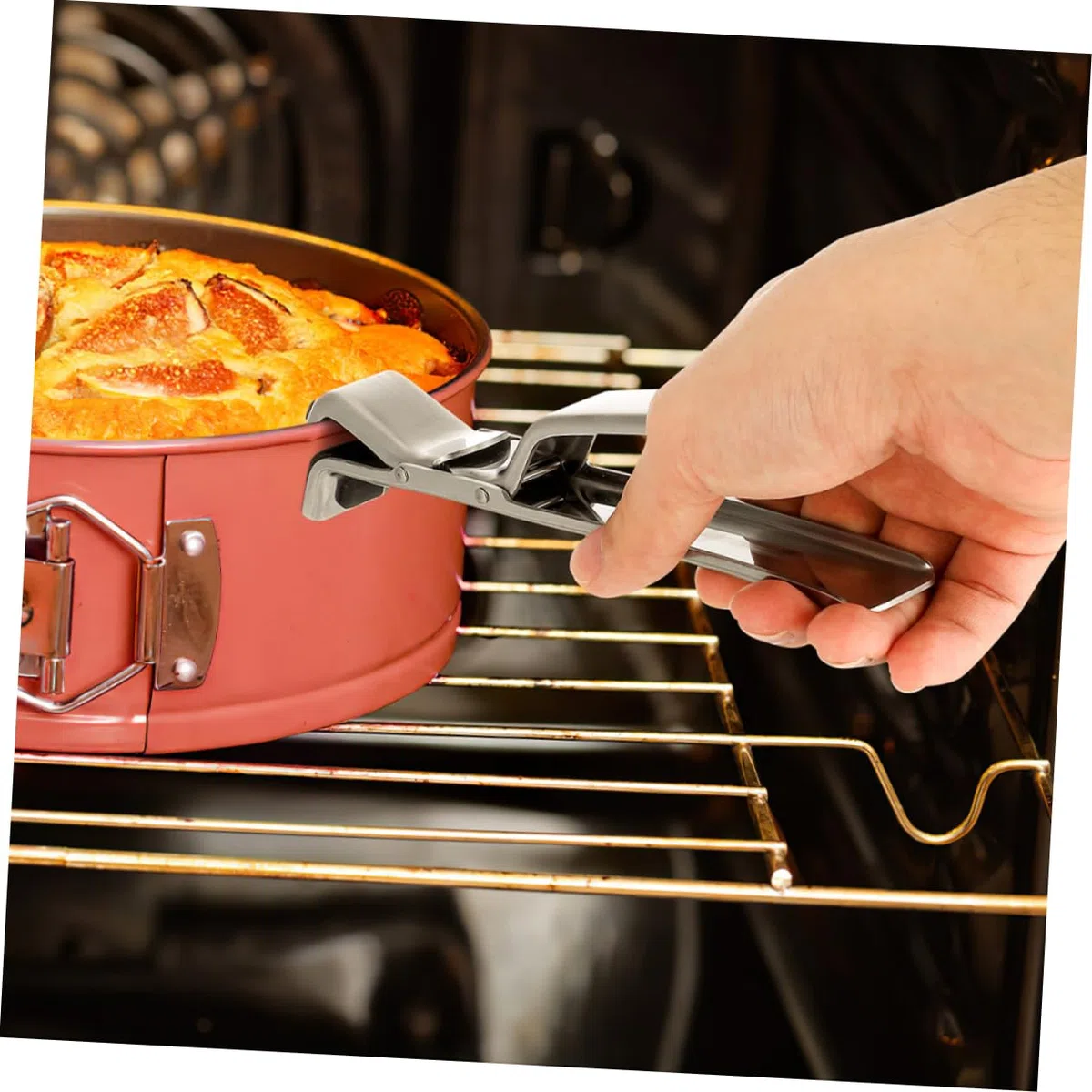 HEALLILY 2 Piezas Pinzas Anti-escaldaduras para Recipientes Pinzas de Acero Inoxidable para Cocinar Elevador Reutilizable para Platos para Sartenes para Hogares y Establecimientos