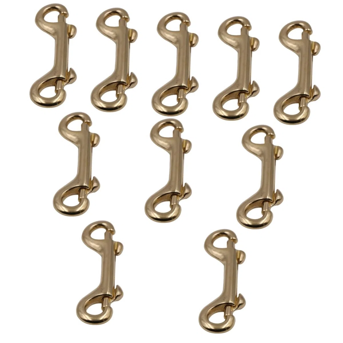 EXCEART Ganchos De Cierre Giratorio Llavero De Metal Clip De Metal Para Cinturón Ganchos De Presión De Gatillo Cierre De Bolsa De Latón Clip De Equipaje Clip De Cordón De Doble Cara
