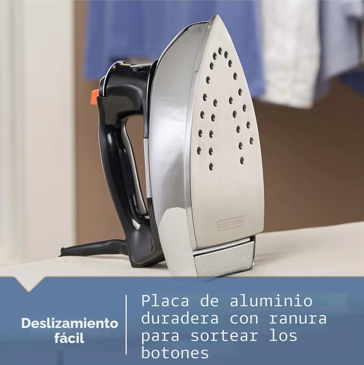 WEPMMJ The Classic Iron Dry & Steam iron Negro - Plancha (Dry & Steam iron, Negro)