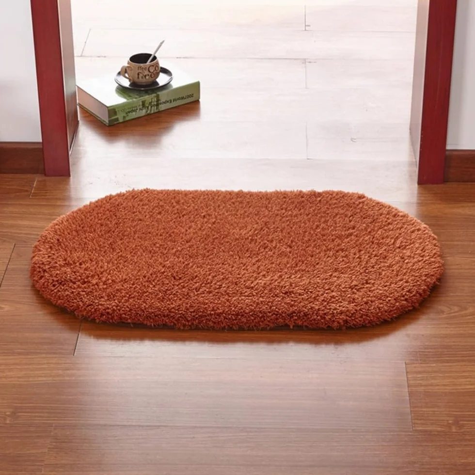 Alfombra de baño antideslizante de felpa y absorbente, 140 x 200 cm, suave para ducha, sala de estar, dormitorio, comodidad acogedora y alta absorción