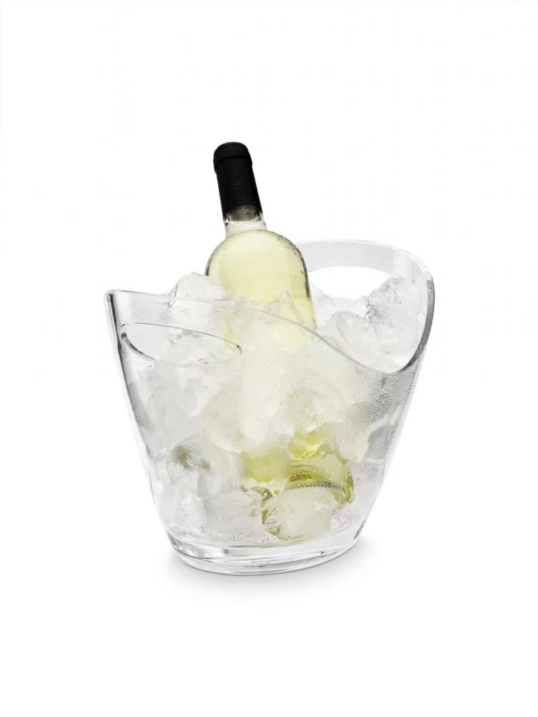Bewitched Cubitera de 6 Botellas de Vino, Cervezas, Champán y Refrescos, Cubitera Grande 6 Botellas, Champanera Grande, y Enfriador Grande 35x26,5x26cm,Transparente