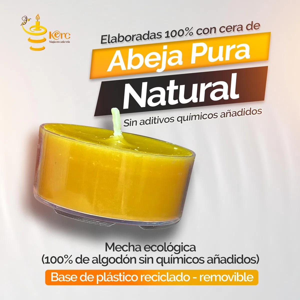 Velas de Miel, 100% Ecológicas. 96 horas de Luz Natural para Purificar Espacios, Hacer Ritual y Decorar. 24 Velas de Te + dos soportes de regalo, Con Aroma. (Velas decorativas 1.7x3.8cm)