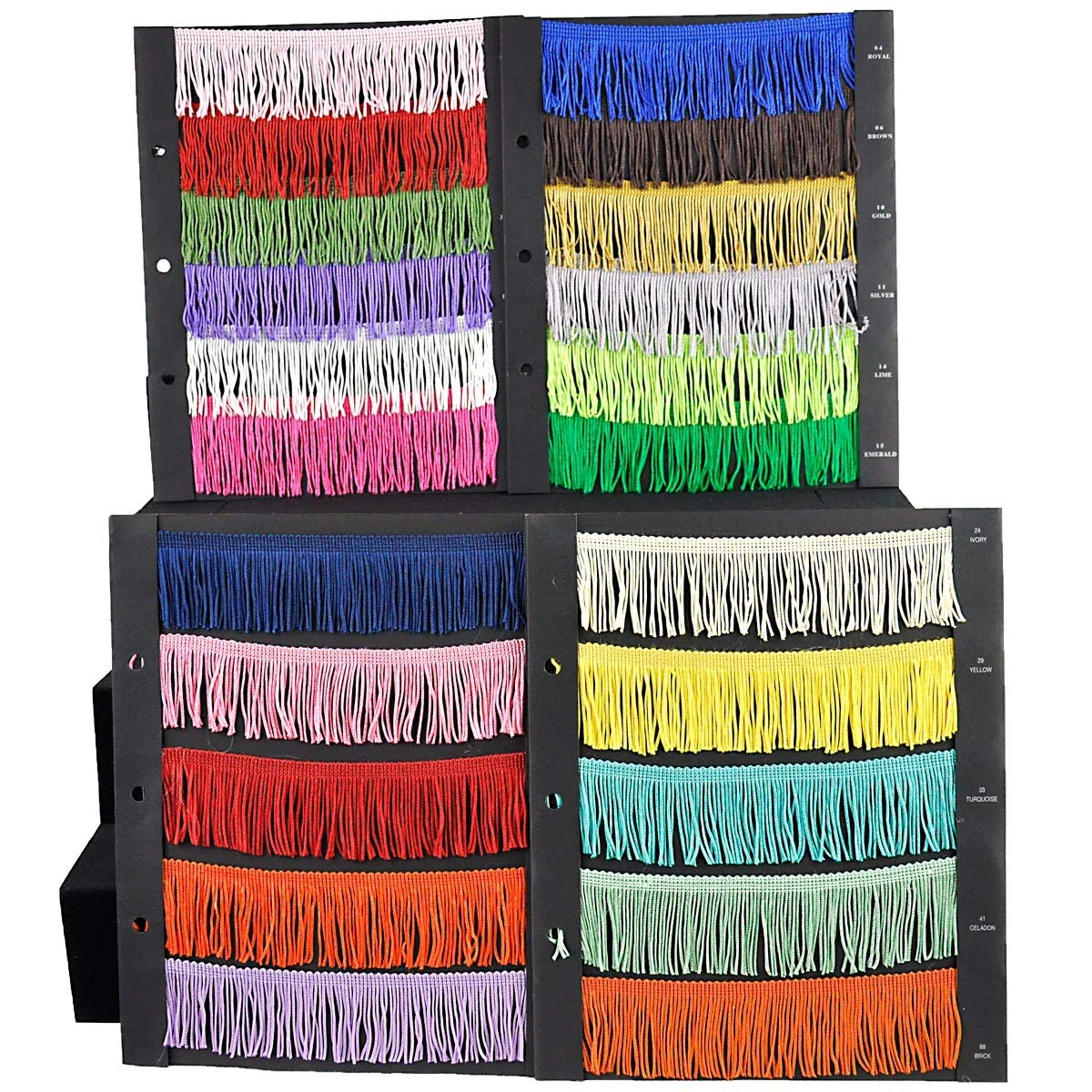 Chainette Flecos 10-Yard poliéster Flecos Rollos para Artes y Manualidades, 5 cm de Largo, marrón