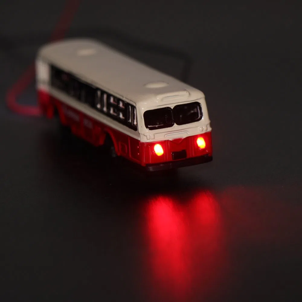 Evemodel 4piezas 1: 150 Coches en Miniatura iluminados Escala N Autobuses con Luces LED de 12V