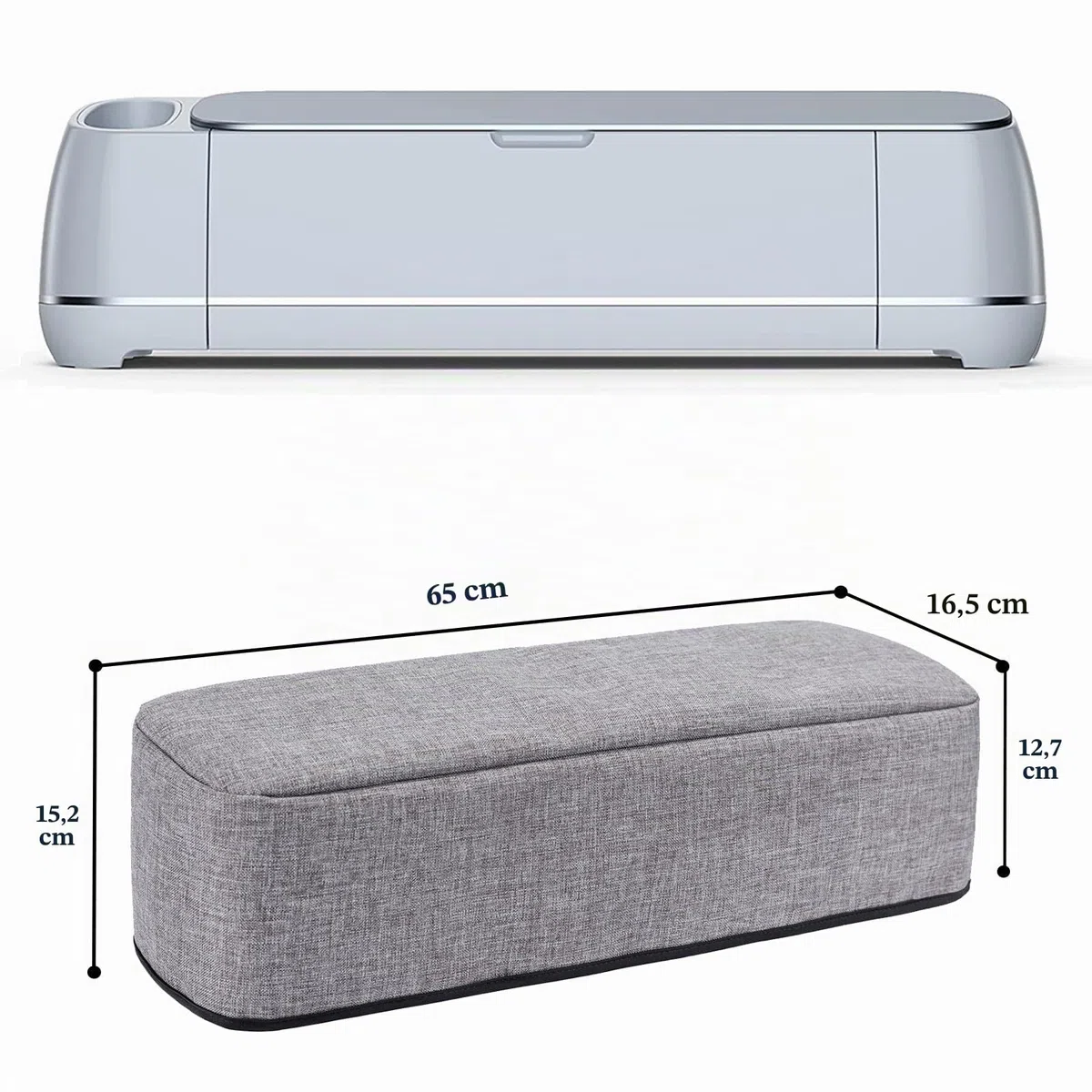 TRO&HOM Funda para Cricut Maker 3/Cricut Maker/Explore Air 2, Cubierta Antipolvo con Bolsillos para Herramientas, Accesorios Cricut, bolígrafos, Cicut Maker Circut Maker 3 Cubiertas para álbumes de