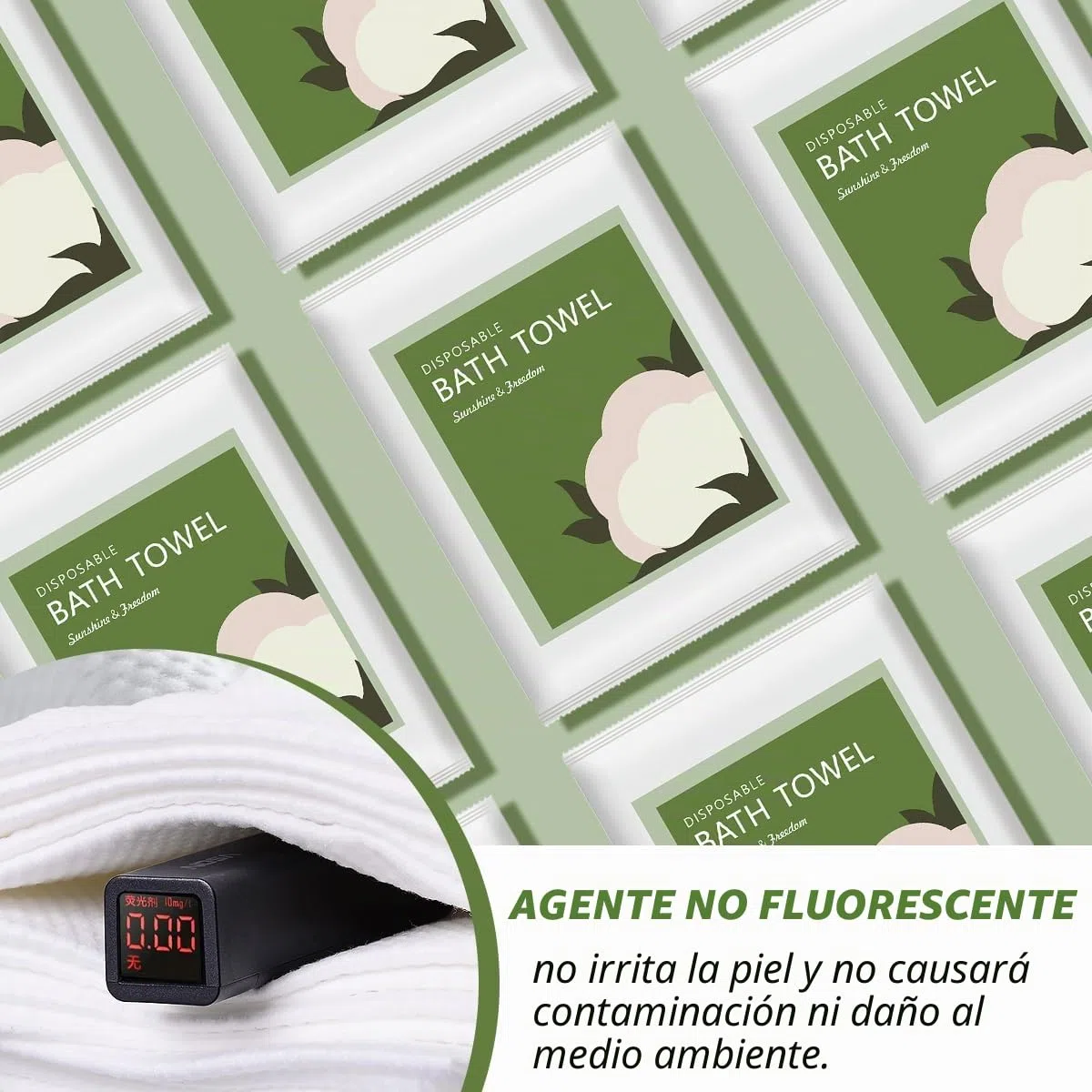 Toalla de Baño Desechable 10pcs, Toallas de Ducha Desechables de Portátil, Toalla Engrosada Desechable para Viajes Hoteles Campings Salones de Belleza SPA (70 x 140 cm)