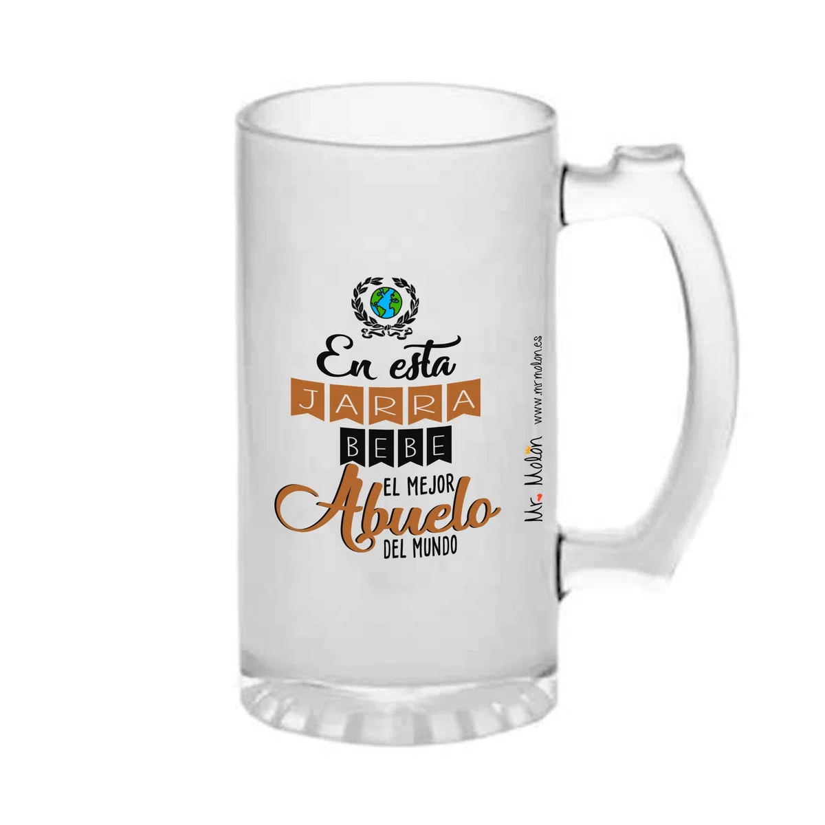 Jarra cerveza "Abuelo eres la caña"