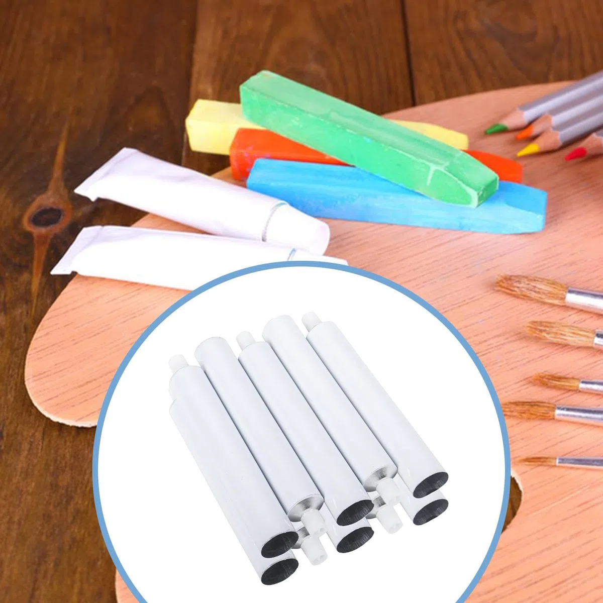 perfk 10 Tubos vacíos para Pintura al óleo, Tubos vacíos para Pasta de Dientes, envases rellenables con tapón de alfiler para de Pasta de Dientes