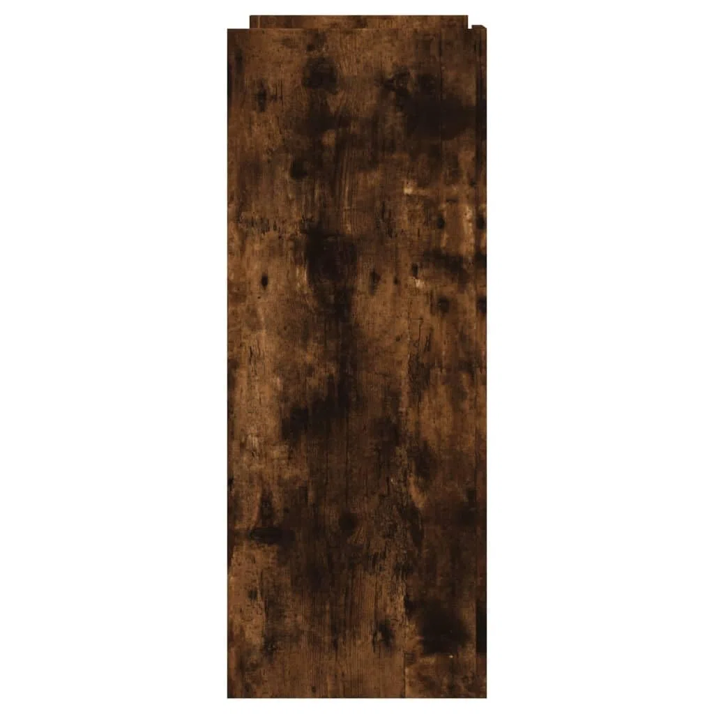 Mesa consola de roble ahumado, 100 x 35 x 90 cm, mesa auxiliar clásica con mucho espacio para salón y pasillo, mesa estrecha estable