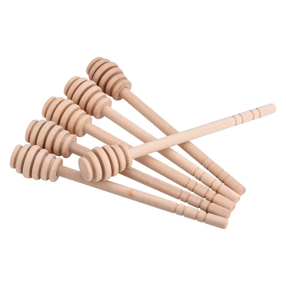 50 piezas de palitos de miel, cucharas de miel, varita de miel, agitador de mezcla de miel, excelente herramienta para rociar(Take Honey King Slot 16CM)