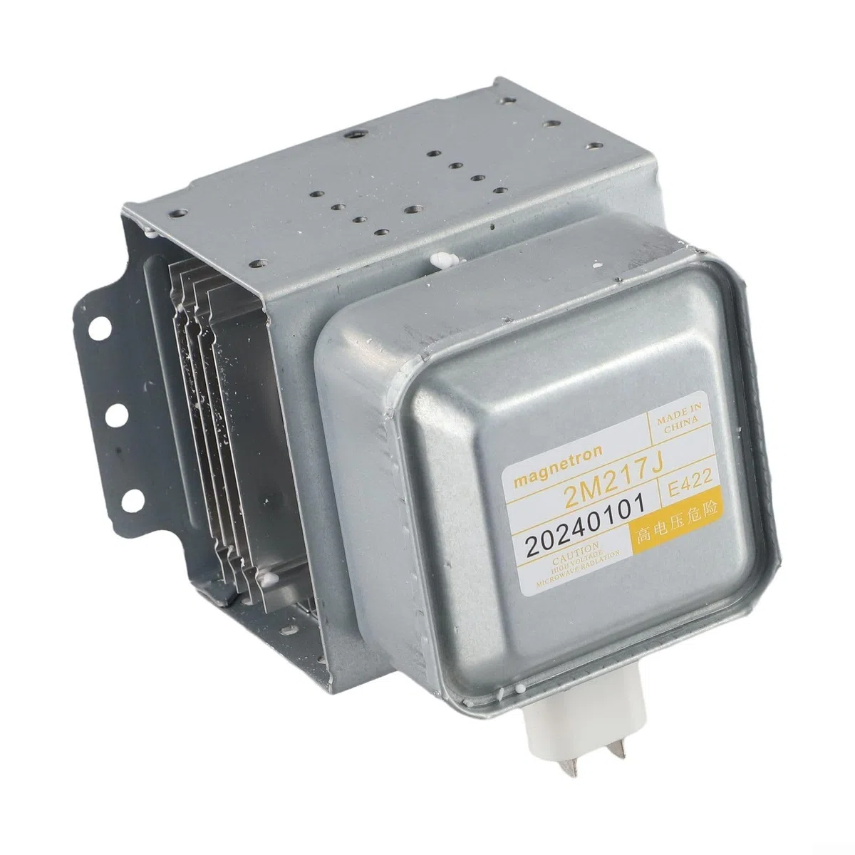 Magnetrón de horno microondas 2M217J para modelo Midea, pieza de repuesto que funciona a 2456 MHz con salida de potencia de 580 W compatible con potencia de microondas de 500 700 W
