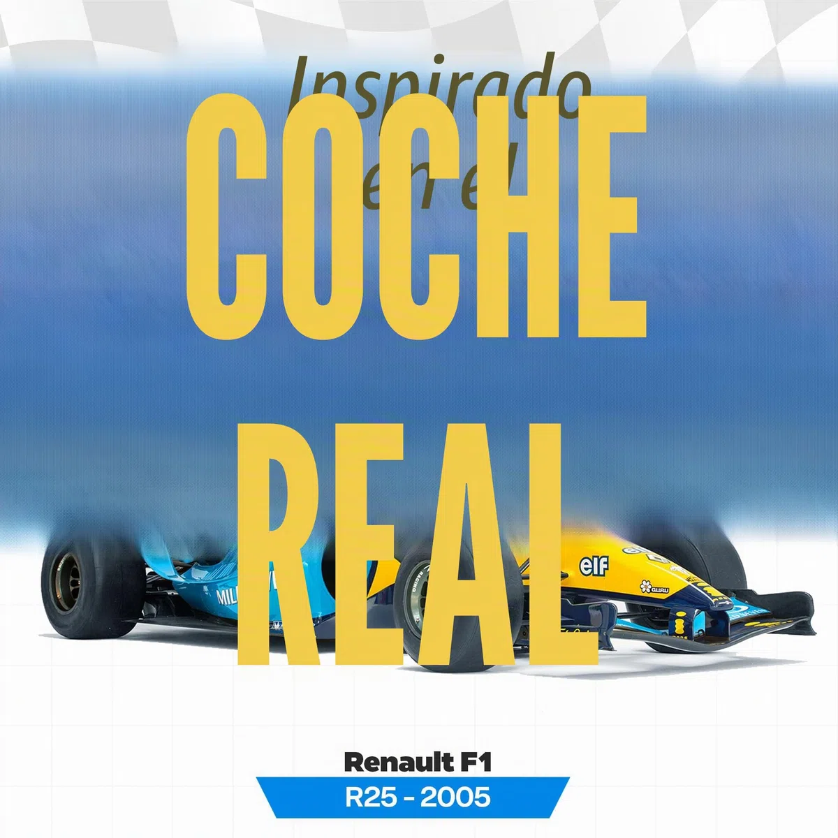 1:43 F1 Team R25-2005 Collection Formula 1 Race 5# Modelo inspirado en Fernando Alonso Modelo coleccionable fundido