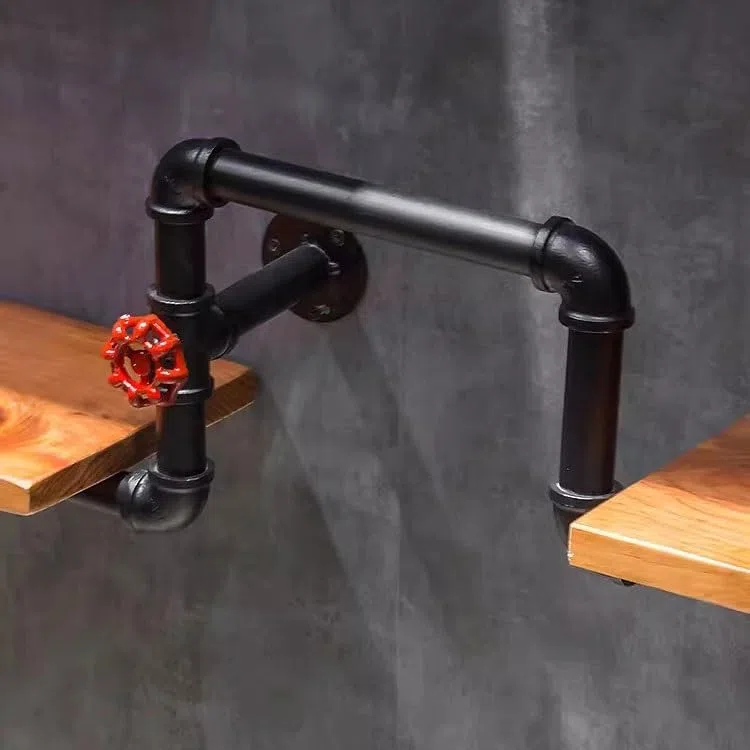 Botelleros Enfriador de Vino Creativo, Estante de Vino montado en la Pared for el hogar, Estilo Industrial, Estante de Pared de Tubo de Hierro, decoración Botellero de Vino Mesa