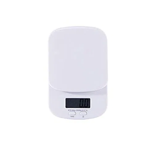 Báscula de Alimentos Báscula de Alimentos de precisión para Pesar Alimentos y café para nutrición y preparación de Comidas Color: Blanco Tamaño: 11 cm * 17 cm 1,