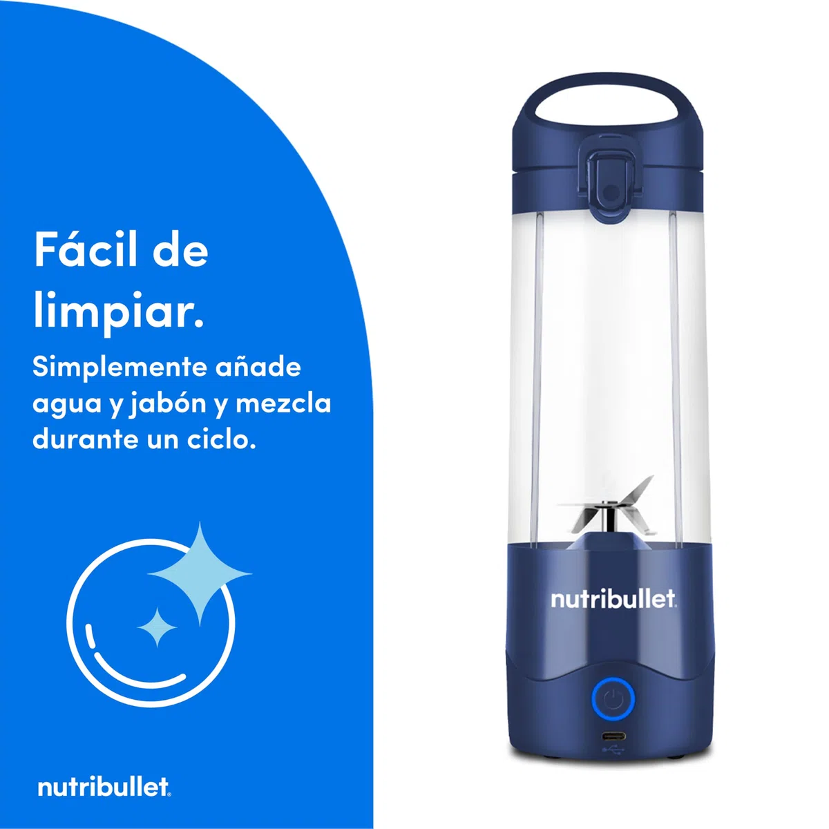 Batidora de Vaso Nutribullet NBP003NBL Azul 900 W