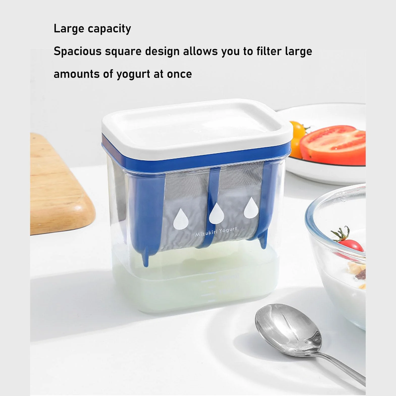 Colador de Yogur, Fabricante de Yogur Griego, Acero Inoxidable Gran Capacidad Separador de Humedad de Yogur Separador de Suero de Colador Filtro de Yogur para Leche de Soja
