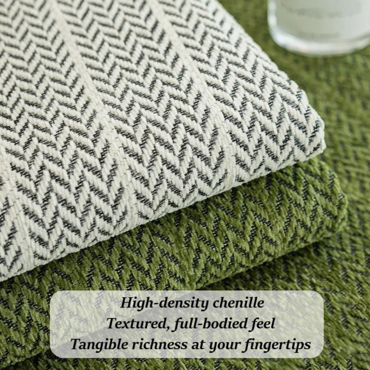 Cubierta del sofá de Espiga, Cubierta de sofás Chenille, Protector de Muebles difuso Divertido, Slip para sofá seccional, Todas Las Temporadas de sofás Cubiertas C 70x70cm