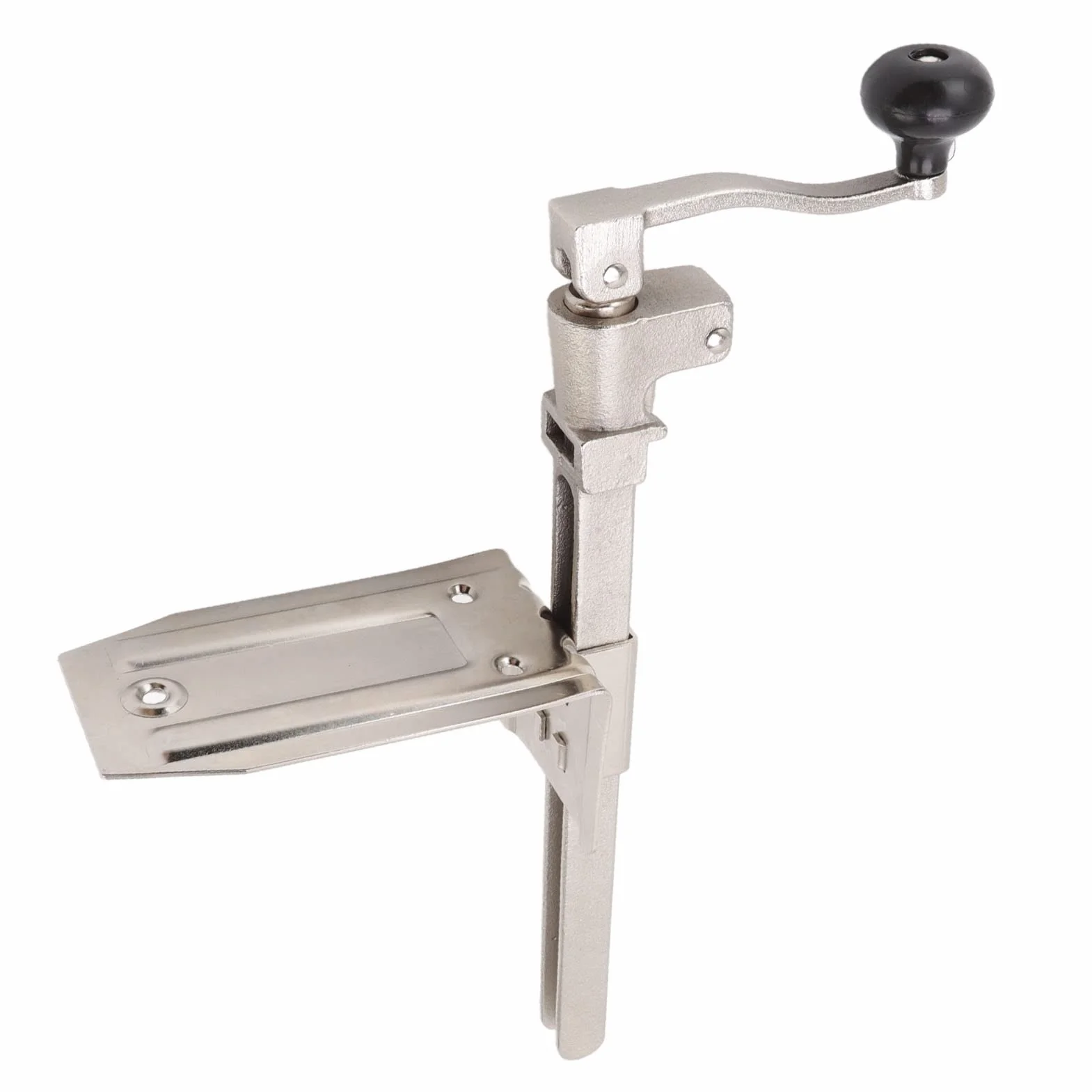 AUNMAS Abridor de Latas de Sobremesa, Abrelatas Manual Resistente con Base de Tornillo para Catering Comercial, Abridor de Latas de Manivela