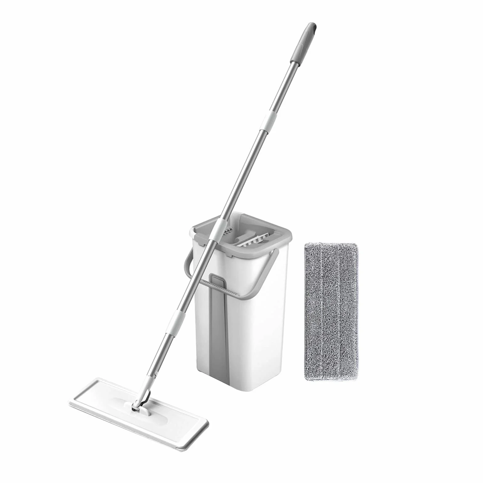 Fregona limpiadora de pisos con cubeta de microfibra esponjosa, fregona de limpieza para cocina de pared, limpiador de pared, cocina, hogar