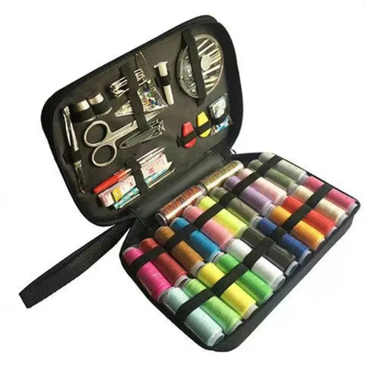 Caja de costura Kit compañero portátil, caja multifuncional, juego completo herramientas for el hogar