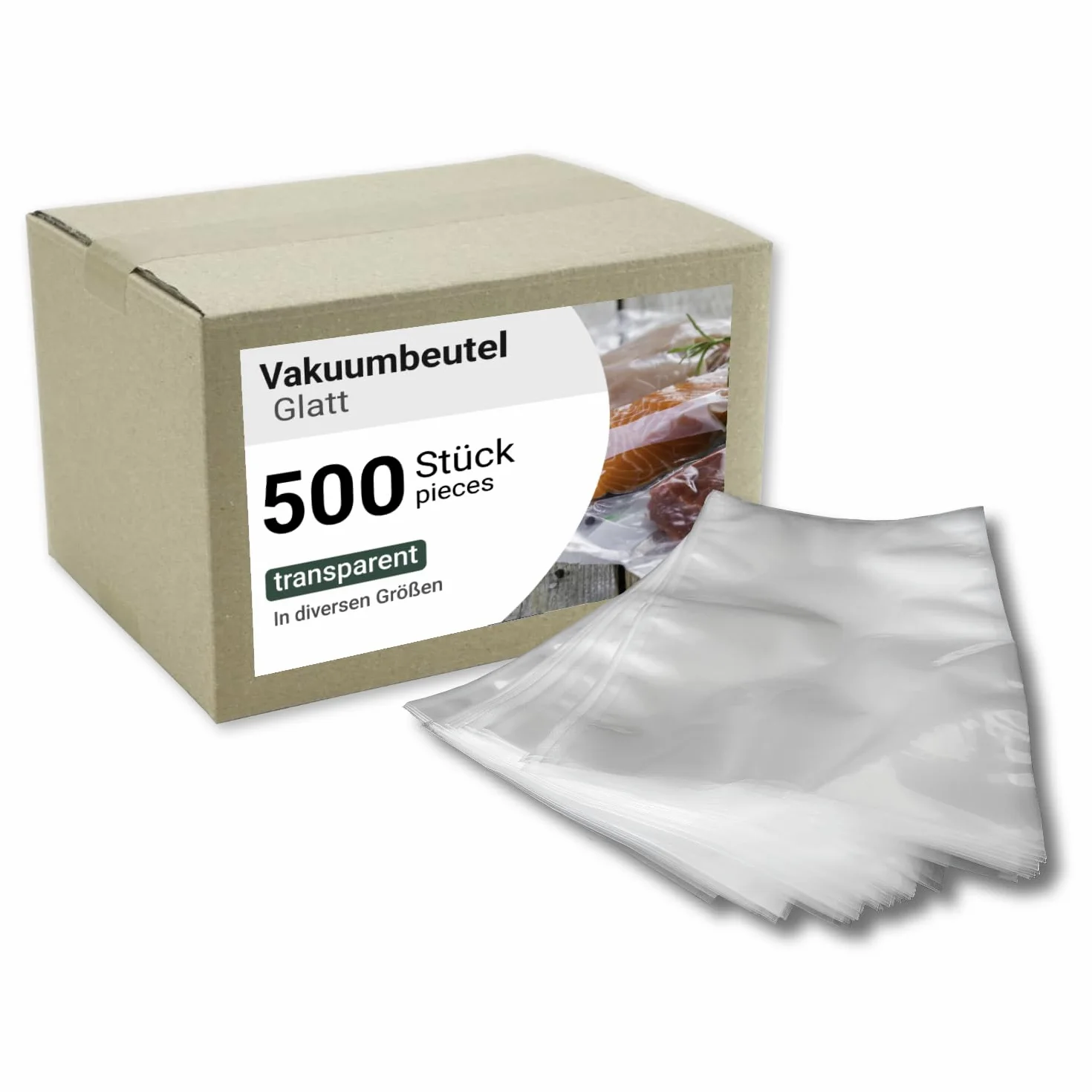 Bolsas de vacío profesional [1 caja = 500 unidades] Dimensiones: 300 x 500 mm, 90 μ