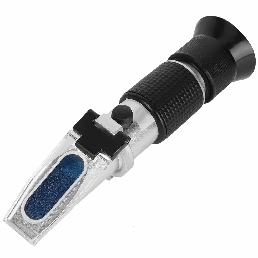 0-80% Brix Meter Refractómetro Función de compensación de Temperatura automática para medir el Contenido de azúcar en Frutas, Jarabe de Arce y Otras Bebidas azucaradas