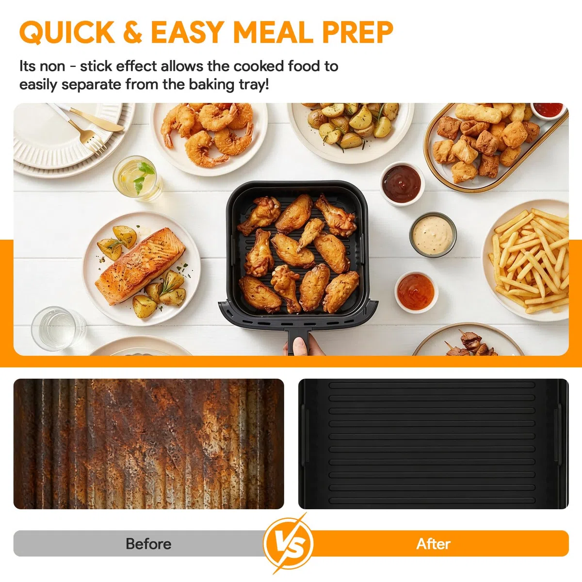 2 Molde Silicona Freidora Compatible con Moulinex Easy Fry XL Surface AL4018, Moldes Silicona Air Fryer para Tefal Easy Fry XL Surface, Bandeja Silicona Air Fryer Recipiente Air Fryer Accesorios