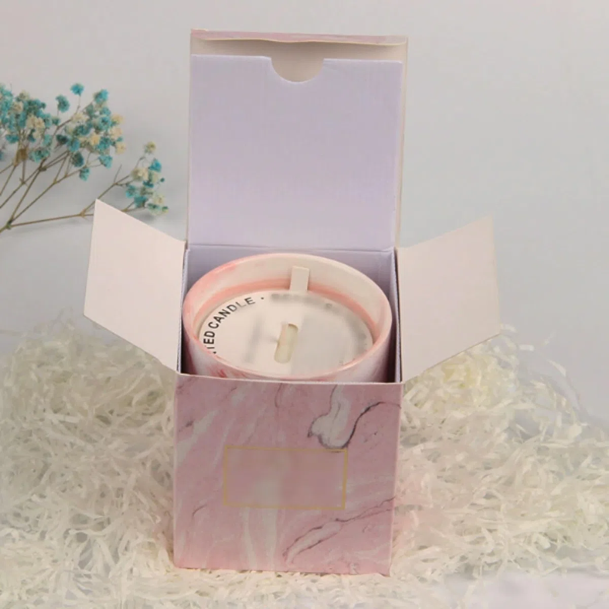 Velas de cerámica Vela de aromaterapia cilíndrica hecha con cera de soja y aceites esenciales de larga duración for mujeres y hombres(Pale Red)