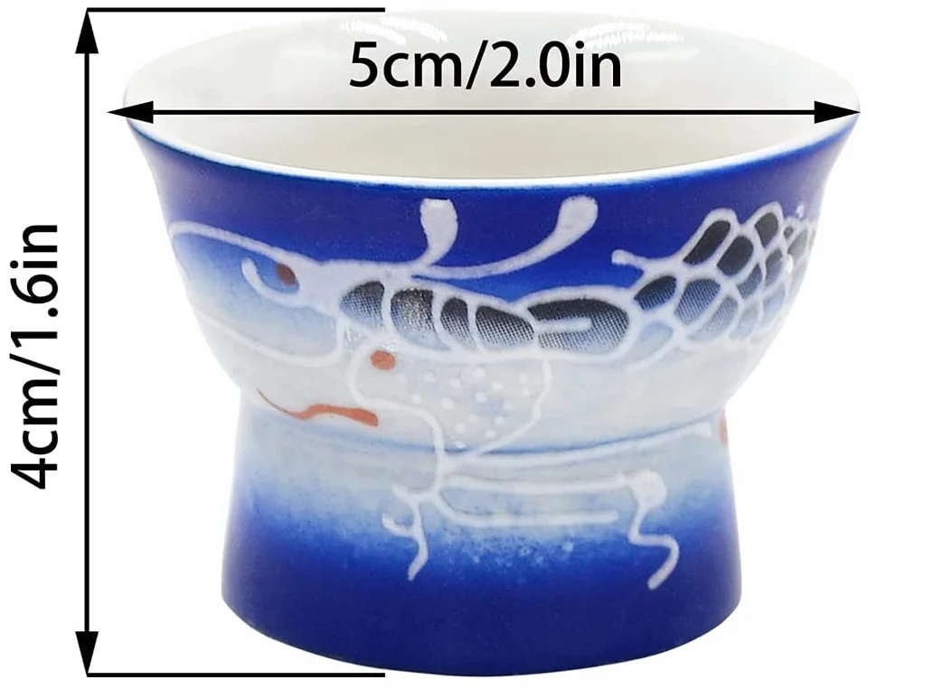 Taza de sake asiática imagen erótica cerámica japonesa sake taza 6 tazas adecuadas para hombres y mujeres