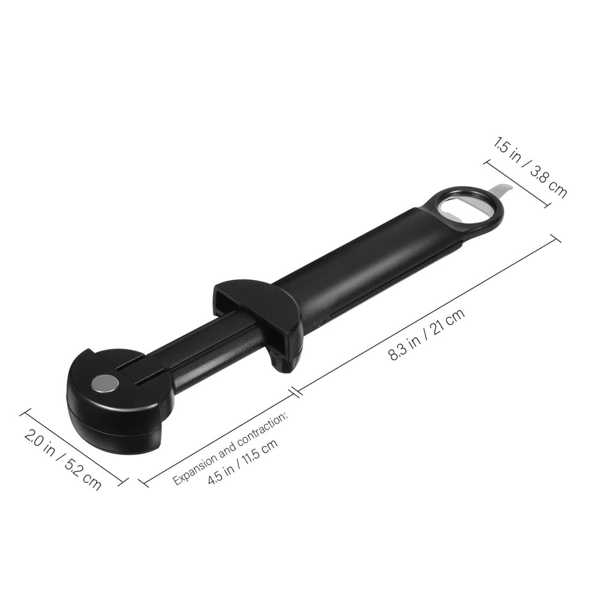 ABOOFAN 5 Piezas Abrelatas abridor de tarros de conservas removedor de tapa de frasco Abridores ajustables Abridores retráctiles abrebotellas herramienta multifunción Accesorios de cocina