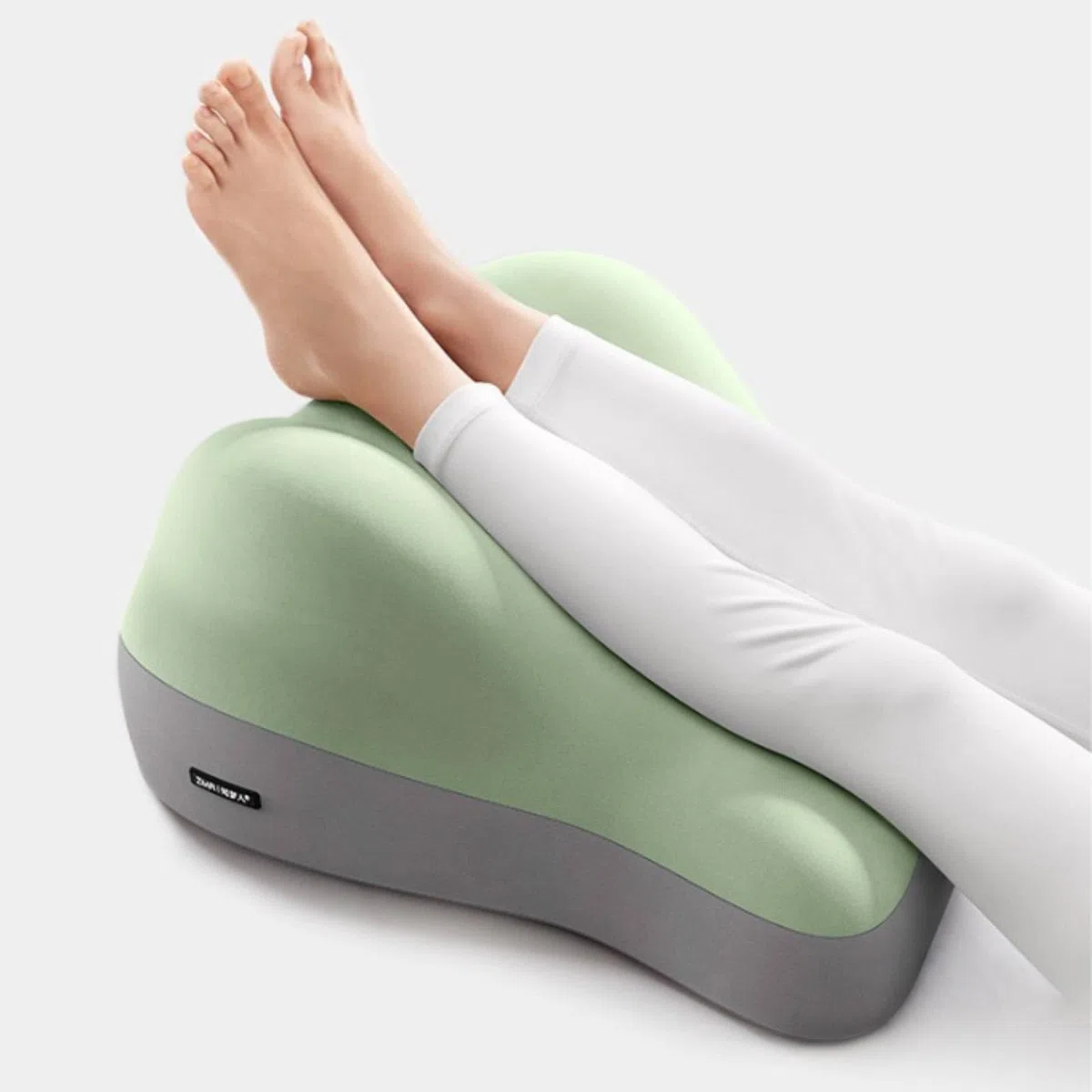 Almohada de Pareja Cojín para Espalda Ergonómica Espuma Funda Extraíble Disminuye Molestias Lumbares Adecuada para Lectura en Cama Relajación en Sofá Íntimas Trabajo Sedente, Beige+Gris