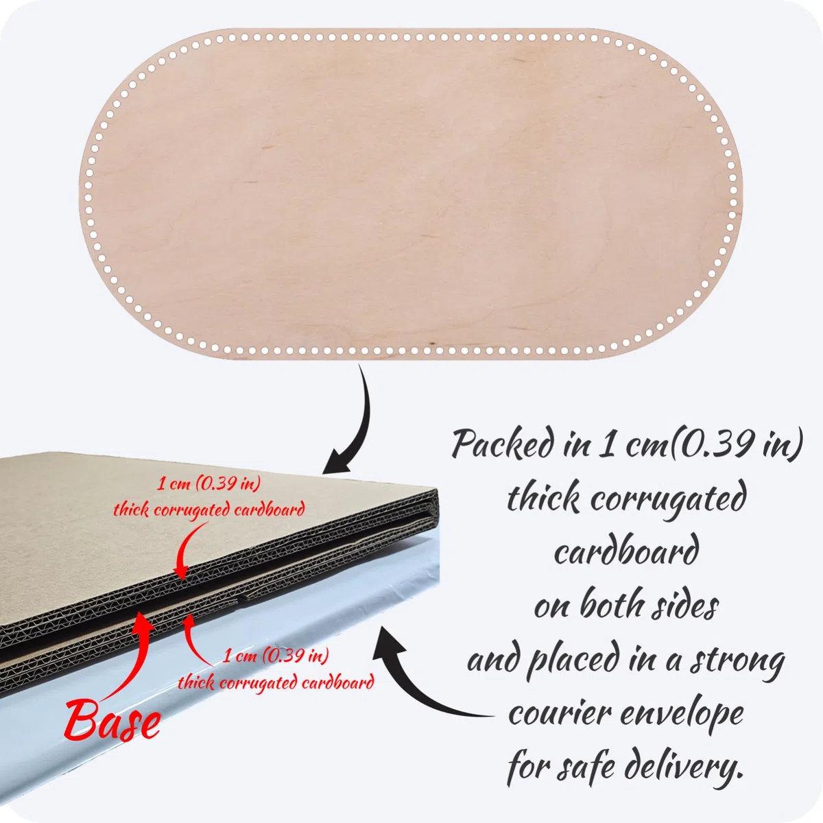 YourHobbyTools 10 mm, fondo de madera para cesta de mosquitos, suelo de ganchillo para cuna, diferentes dimensiones (75 x 40 cm)