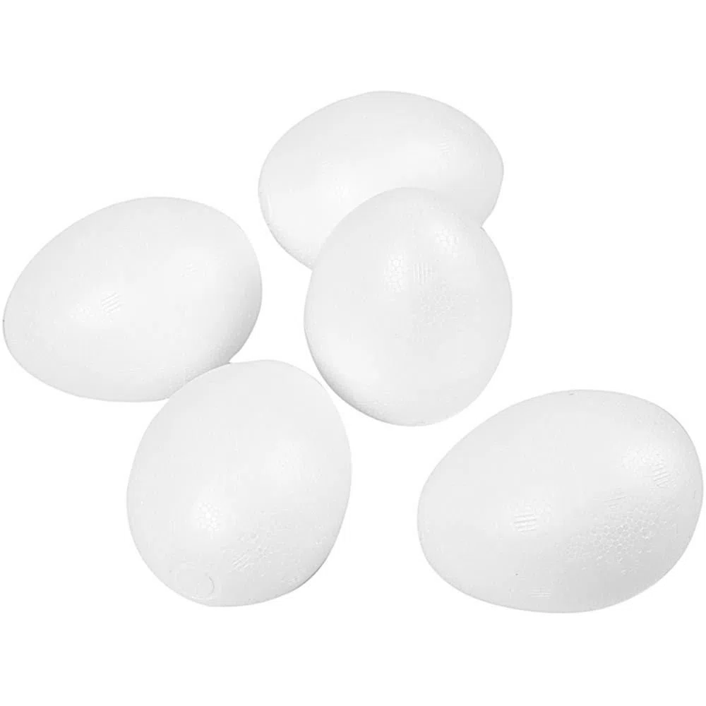 Creativ 543241 - Espuma de poliestireno (8 cm, 50 Unidades), Color Blanco