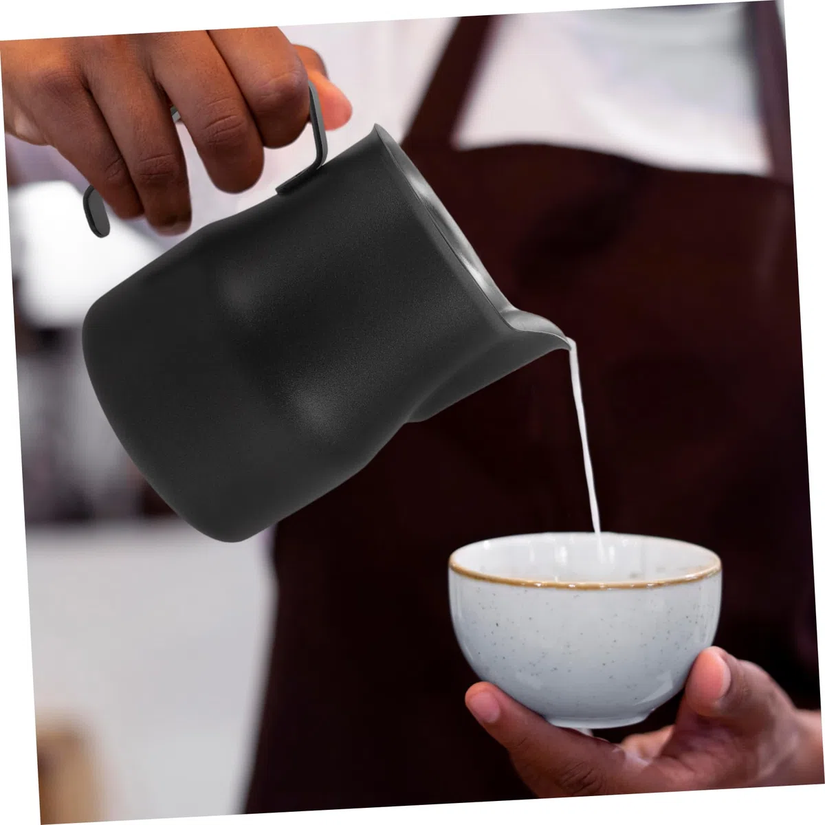 Taza De Café Latte Art Para Hacer Espresso Jarra De Acero Inoxidable Para Espumar Leche Práctica Para Café Casa o Cafetería
